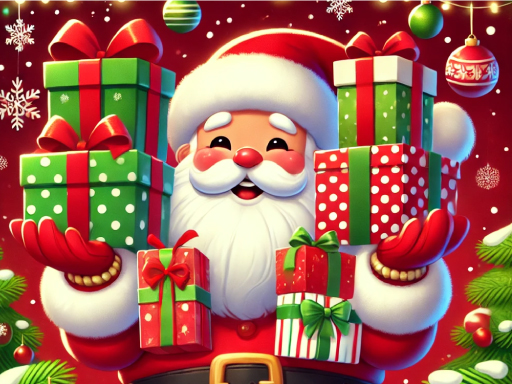 Weihnachtsgeschenk-Sprung