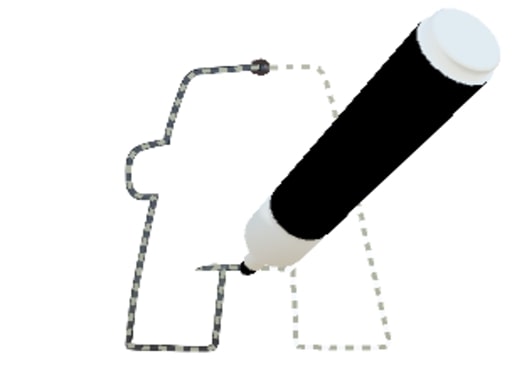 Buchstabenlayout-Färbung