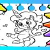 magical unicorn coloring pages