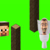 spinning skibidi toilet flappy minecraft